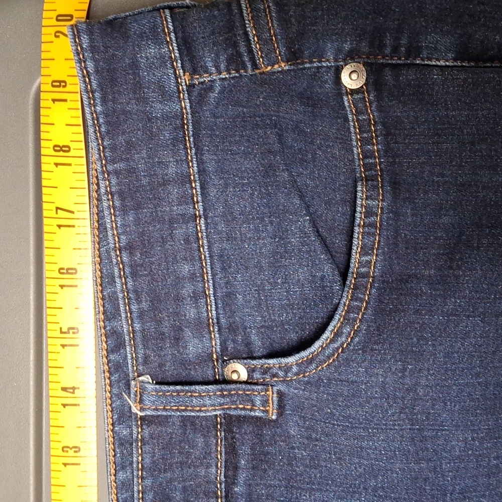 Womens Lauren by Ralph Lauren Modern Straight Curvy Denim Jeans 20W - Picture 8 of 10